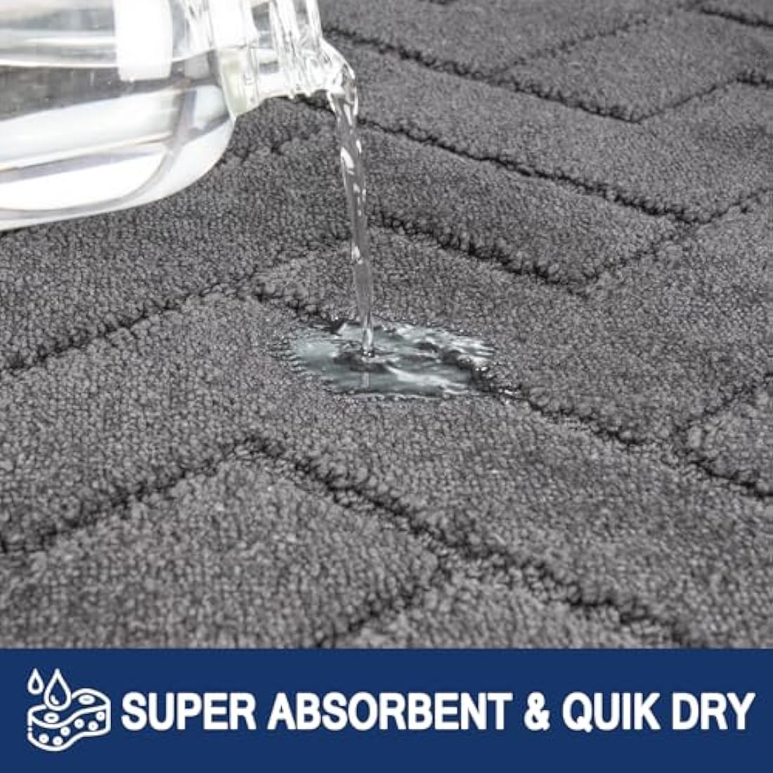 FCSDETAIL Dirt Trapper Indoor Door Mat 60 x 150 cm, Machine Washable Entrance Rug, Dog Doormat, Non-slip Inside Runner Rug for Kitchen, Hallway, Entryway