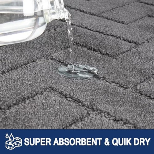 FCSDETAIL Dirt Trapper Indoor Door Mat 60 x 150 cm, Machine Washable Entrance Rug, Dog Doormat, Non-slip Inside Runner Rug for Kitchen, Hallway, Entryway