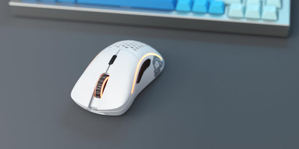 Glorious Gaming Model D Wireless Gaming Mouse - 69g Superlight, Lag Free 2.4Ghz Wireless, Up To 71 Hour Battery, RGB, BAMF Sensor, Ergonomic, 6 Buttons - White