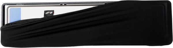 Simoni Racing LPC Universal Front and/or Rear License Plate Cover in Black Stretch Fabric
