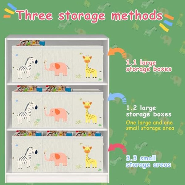 Extra Large Toy Box Storage for Boys Girls - Collapsible Toy Chest Organizer for Kids,Toy Bin Container with Lid and Handles for Clothes,Blanket,Nursery,Playroom,Bedroom,Stuffed Animals,Quilt(Beige)