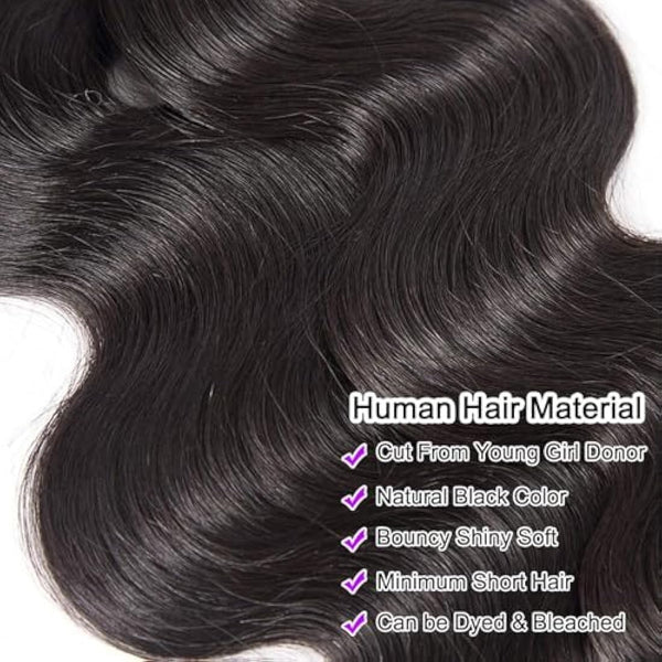 Body Wave Human Hair Bundles 12A Grade 100% Unprocessed Brazilian Virgin Human Hair Bundles Body Weave Wavy Bundles Deals Weave Hair Extensions 20 20 20 Inch