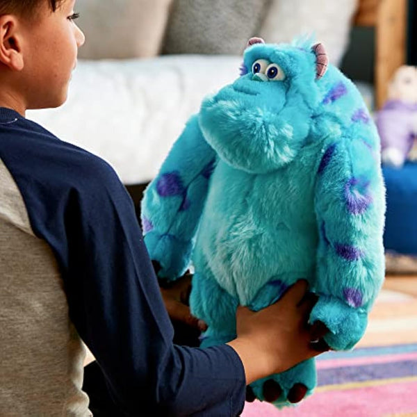 Disney Store Official Sulley Medium Soft Plush Toy, Monsters Inc, 38cm/14”, Cuddly Character Made with Soft-Touch Fabric and 3D Features, Suitable for All Ages