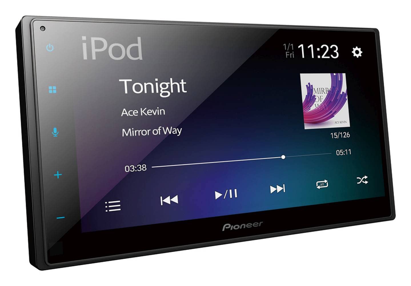 Pioneer SPH-DA160DAB Mechafree 6.8” Capacitive touchscreen multimedia player with Apple CarPlay, Android Auto and USB Mirroring for Android. Bluetooth, DAB/DAB+ Digital Radio, 13-band GEQ.