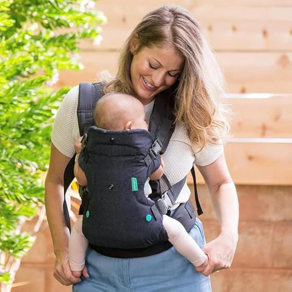 Infantino Flip Advanced 4-in-1 Baby Carrier - Ergonomic, Convertible, Face-in and Face-Out Front and Back Baby Carrier for Newborn to Toddler 3,6-14,5kg, Black
