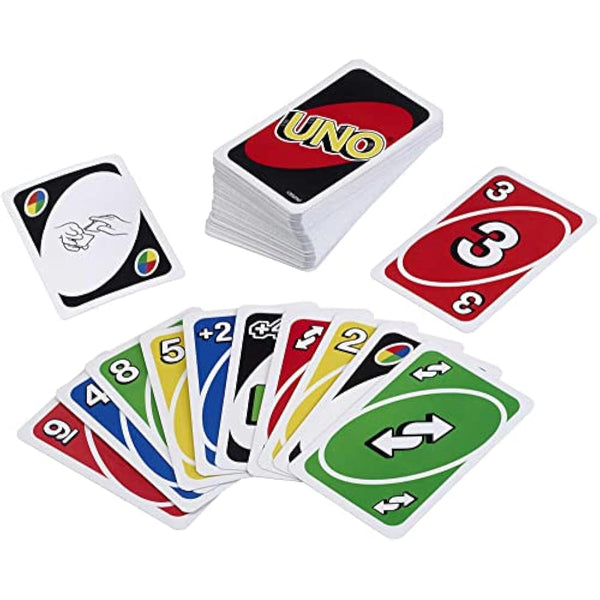 UNO Card Game with Collectible Storage Tin, Card Games for Kids, Adults, Families, Travel Game, 112 Cards and Instructions, Gift for 7 Year Olds and Up, HGB63
