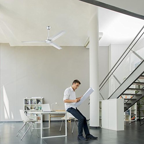 72471 Quince 60 cm White Indoor Ceiling Fan, Light Kit with Opal Frosted Glass