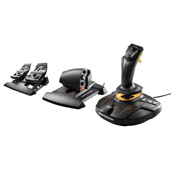 Thrustmaster T16000M FCS Hotas - Flight Control System with Joystick and Throttle, Featuring H.E.A.R.T HallEffect AccuRate Technology for PC