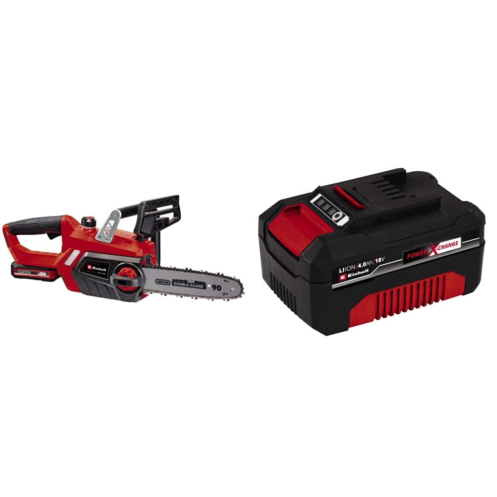 Einhell Power X-Change 18V Cordless Chainsaw - 10 Inch (25cm) Electric Chainsaw Cordless With OREGON Bar and Chain - GE-LC 18/25 Li Solo Battery Chainsaw (Battery Not Included)