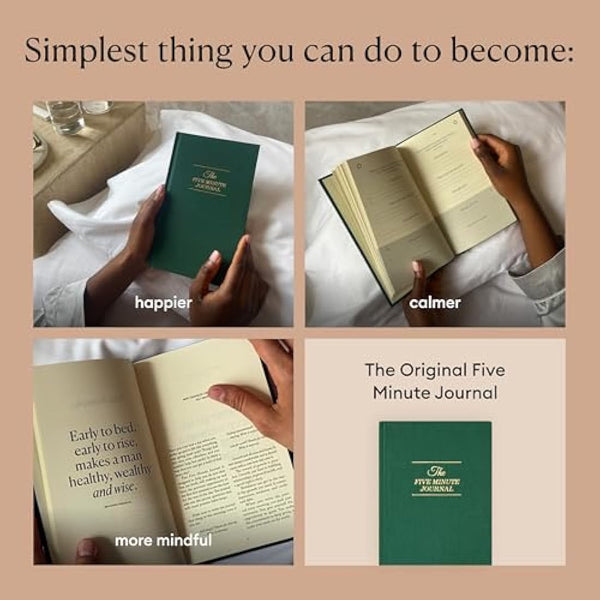 Intelligent Change: The Five Minute Journal - Daily Gratitude Journal for Happiness, Mindfulness, and Reflection - Undated Life Planner