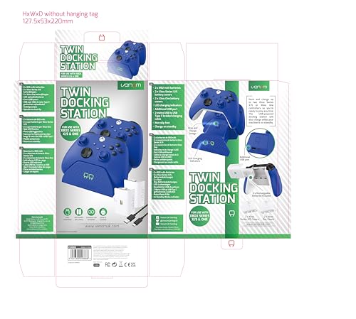 Venom Charging Dock with Rechargeable Battery Pack - Black (Xbox Series X & S/Xbox One)