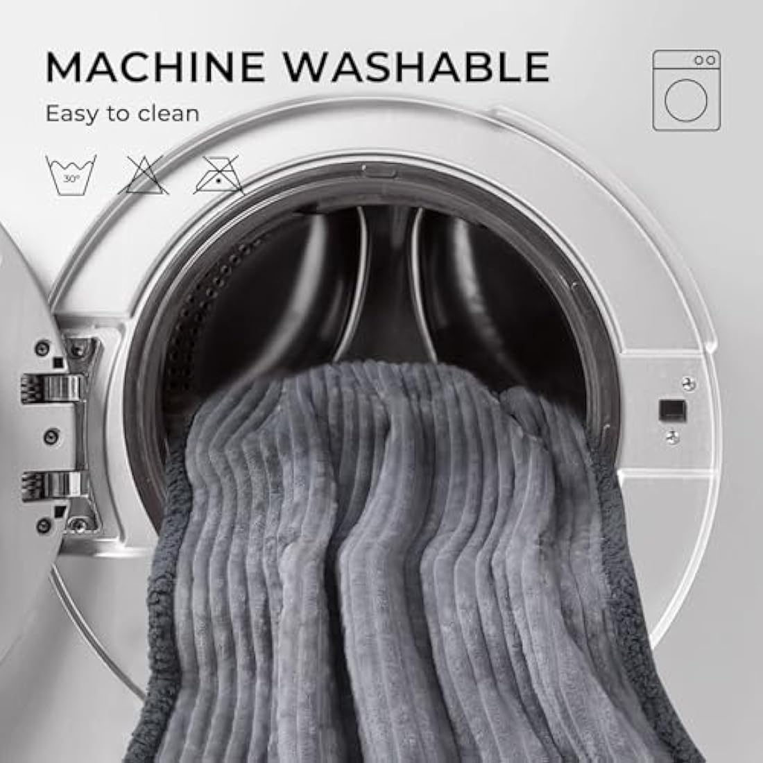 luciphia Washable Waterproof Dog Blanket Cute Dog Cat Blankets, Medium Large Dog Blankets for Sofa and Beds, Grey XL (145 * 216cm)