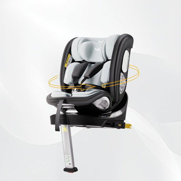360 Car Seat with ISOFIX - for Newborn to 12 Years Children, i-Size (ECE R129/E4) Rotating Swivel Baby Car Seat,Group 0+1/2/3 (40-150cm),Rear Facing for Longer from Birth to 4 Years.Black.
