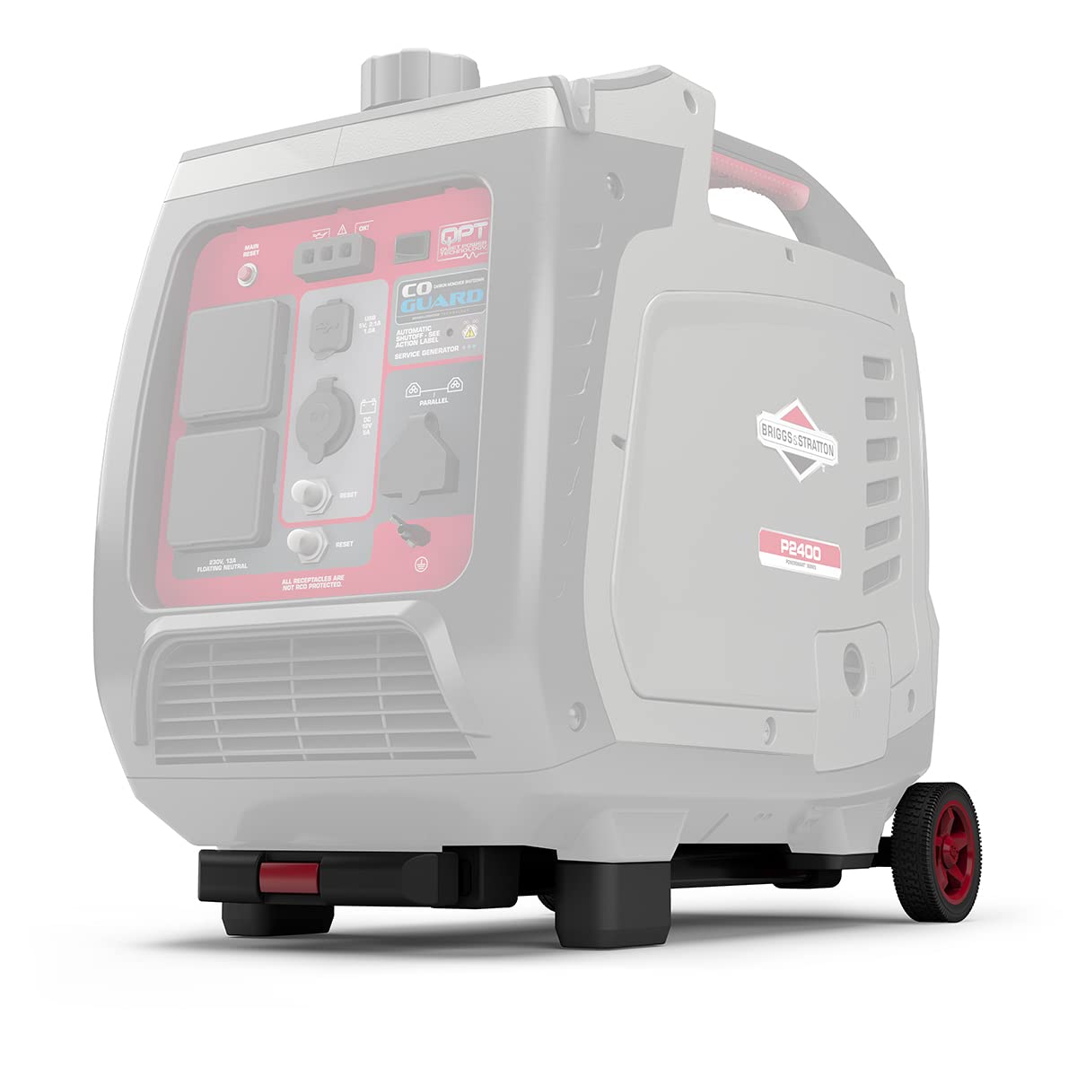 Briggs & Stratton 030801 Petrol Portable Inverter Generator PowerSmart Series P2400, 2400 Watt/1800 Watt Clean Power, Ultra Quiet and Lightweight , Grey
