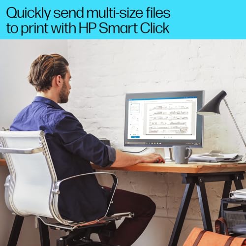 HP OfficeJet Pro 9720e Wide Format All-in-One Printer | Colour | Printer for Small Office | Wireless | Print, Scan, ADF | Up To A3 | 3 Months Instant Ink Included | Easy Setup | Up To 3 Years Warranty