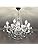Dst Maria Theresa Crystal Chandelier, Clear K9 Crystal Glass Ceiling Light with 6 Arms, Elegant Modern Pendant Lights for Dining Room, Living Room, Hallway, Stairway, Bar Size: D60cm H60cm Chain 60cm