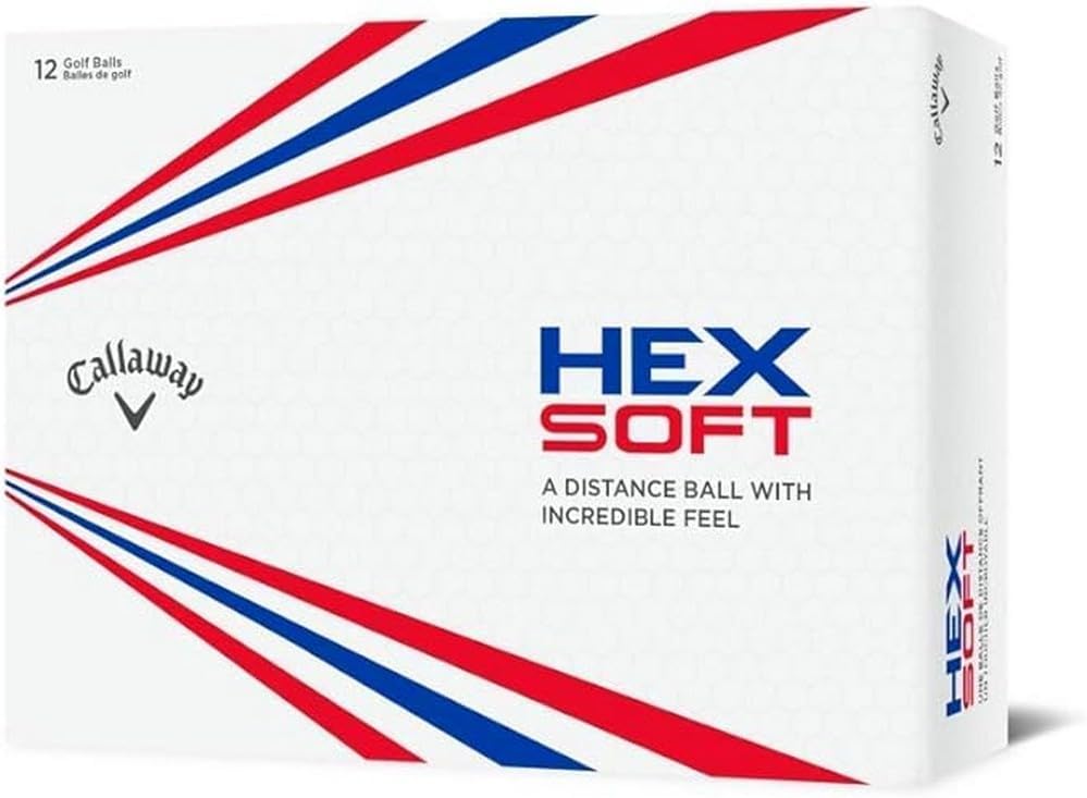 Callaway Golf Hex Soft Golf Balls 2019, White, One Dozen