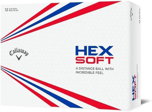 Callaway Golf Hex Soft Golf Balls 2019, White, One Dozen