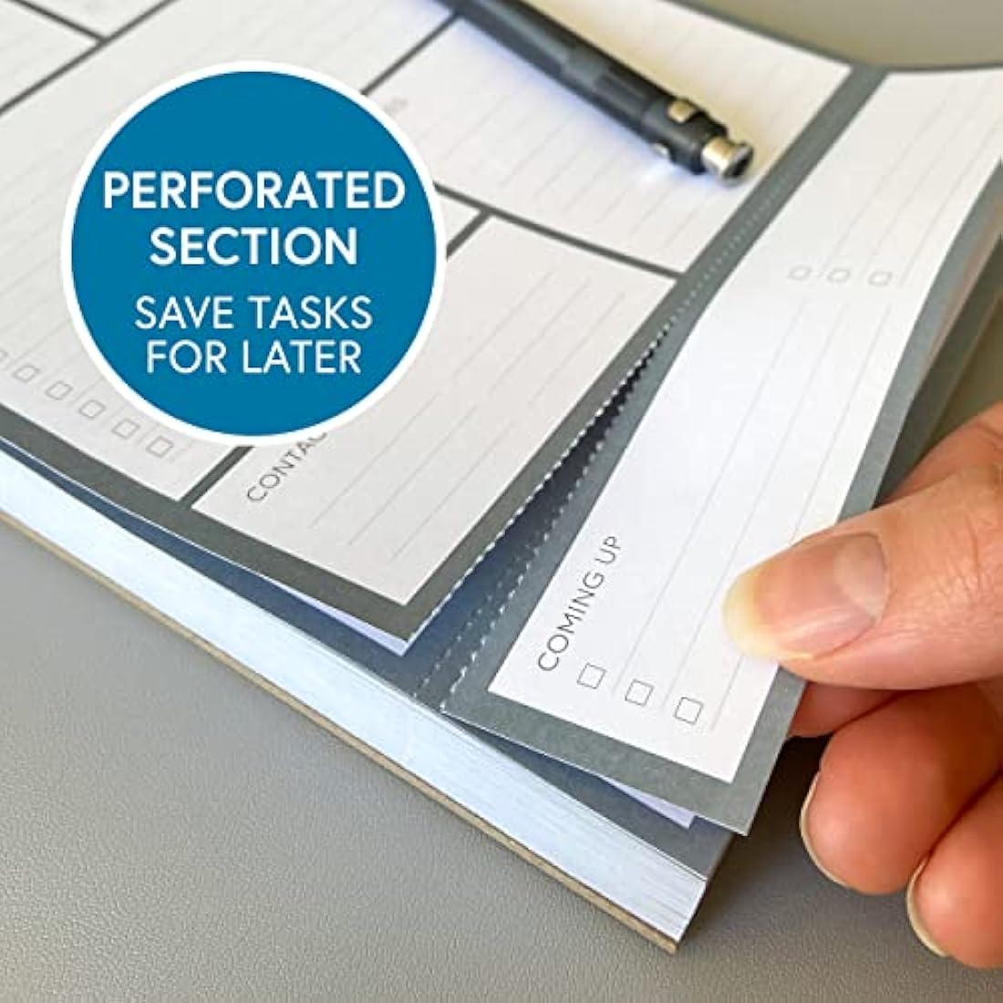 A5 Daily Planner Pad - 100 Undated Tear-Off Sheets, Compact To-Do List & Desk Organiser for Work, Study & ADHD Focus