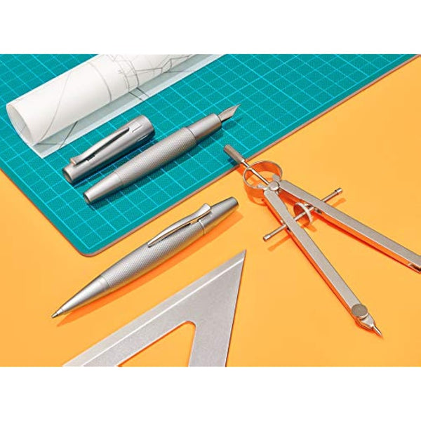 Faber-Castell E-motion M Fountain Pen - Pure Silver,148670