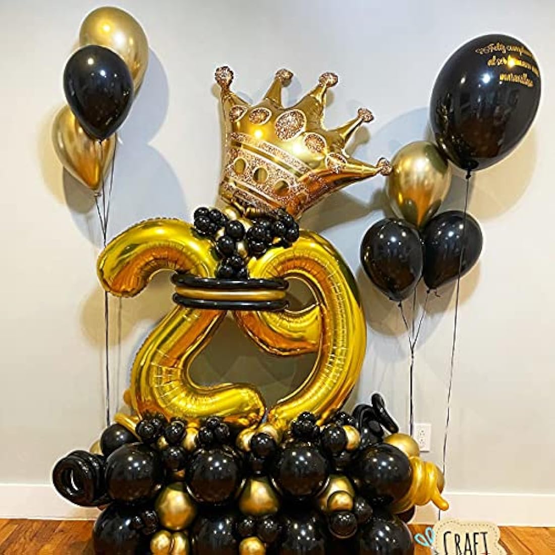 Gold 2 balloons 40 Inch Giant Helium Foil Number 0 to 9 Gold Balloon Birthday Wedding Party Digital Decorations (Number 2)