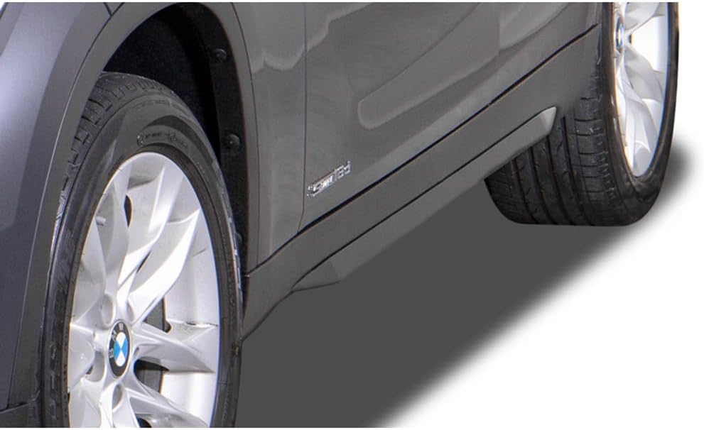 RDX Racedesign Side skirts 'Slim' compatible with BMW X1 (E84) 2009-2015 (ABS glossy black)