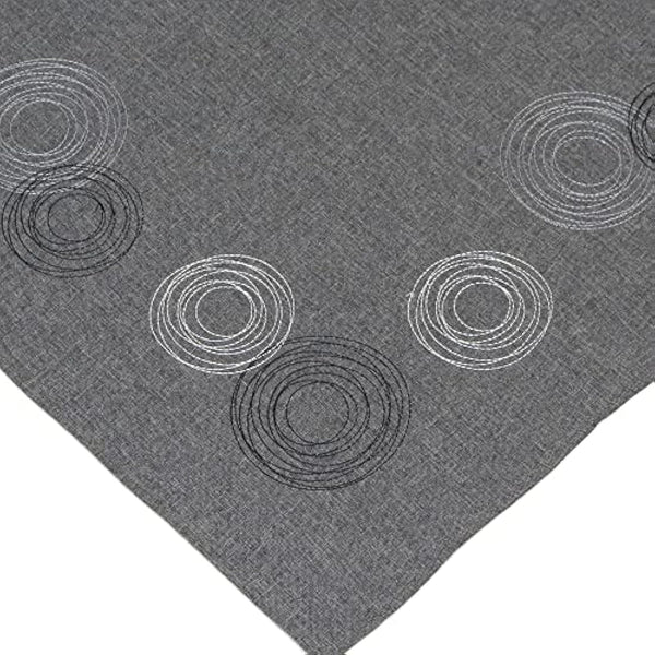 Frank Table runner, Polyester, grey, 85 x 85 cm