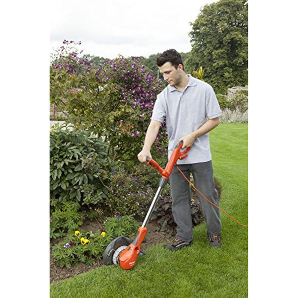 Flymo Contour 500E Electric Grass Trimmer and Edger, 500 W, Cutting Width 25 cm, Orange