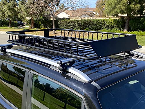 MAXXHAUL 50506 64" x 39" x 6" Heavy-Duty Universal Steel Roof Rack, Black
