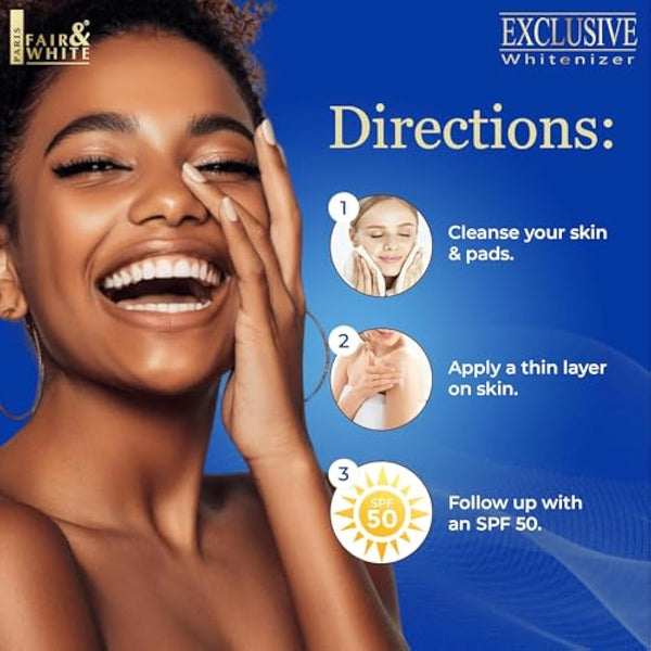 Fair & White Exclusive, Brightening Lotion | 17 Fl oz / 500 ml | For Women and Men