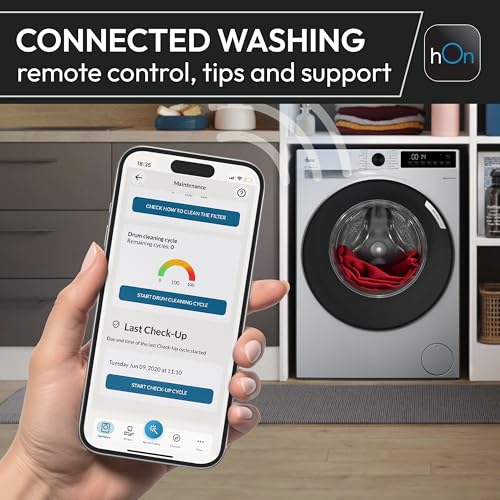 Hoover H-WASH 500 10kg Freestanding Washing Machine, 1400 RPM, A Rated, ECO‑Power Inverter Motor, hOn App, 60 Programmes, Care Dose, Power Care System, White, 60x59x85 cm ‑ HW 410AMC/1-80