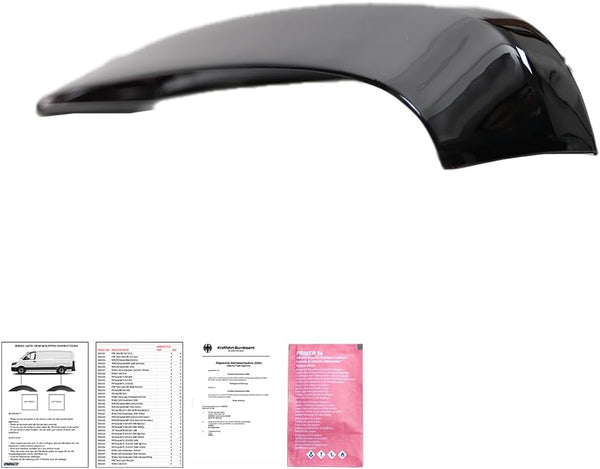 Oneway Set Wheel Arch Trims compatible with Volkswagen Transporter T5/T5.1 2003-2015 (Long wheel base) - Gloss black