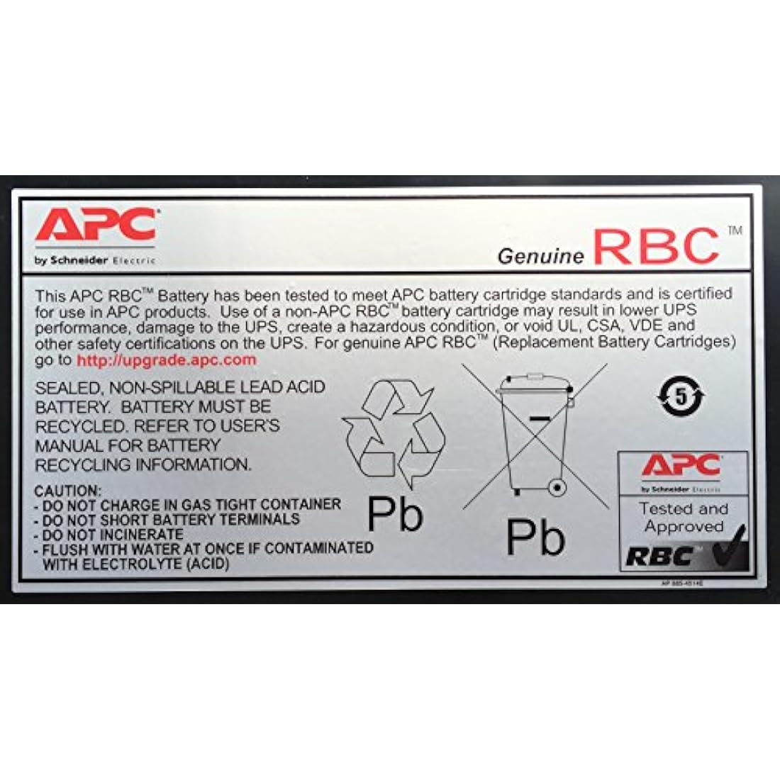 APC RBC2 UPS Replacement Battery Cartridge for APC - BK500EI, SC420I and Select Others, Black