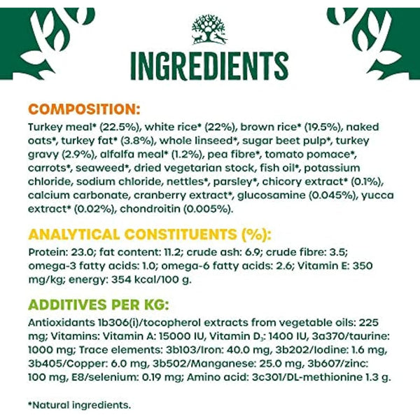 James Wellbeloved Complete Dry Senior Small Breed Dog Food Turkey and Rice, 7.5 kg