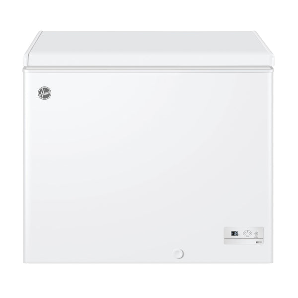 Hoover Freestanding Chest Freezer, 196L Capacity, E Class, Super Freezing Function, Suitable for Outbuildings and Garages, Integrated Handle, White, 91.5x55.5x84.5 cm - HHCH 200 ELK