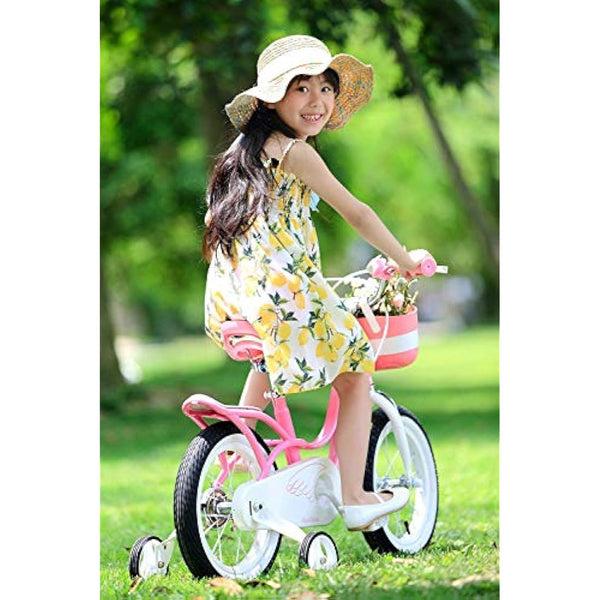RoyalBaby pink swan girl’s kids children bike in size 14
