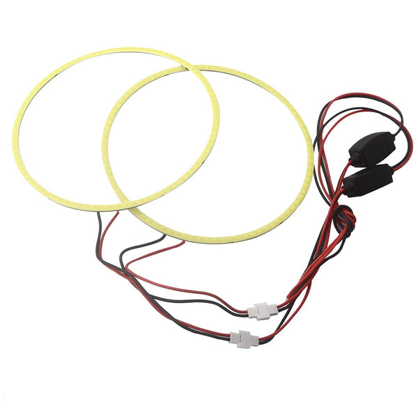 Qasim Car Angel Eyes COB Light Halo Ring 120MM 93SMD Headlight Lamp White 12V 24V(Pack of 2PCS)