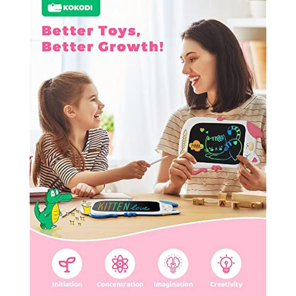 Girls Toys for 3 4 5 6 7 Years Old Girls, LCD Writing Tablet Kids, 8.5 inch Doodle Board Drawing Pad Toddler Toys Educational Kids Toys for Christmas Birthday Gifts for 3 4 5 6 7 Years Old Kids
