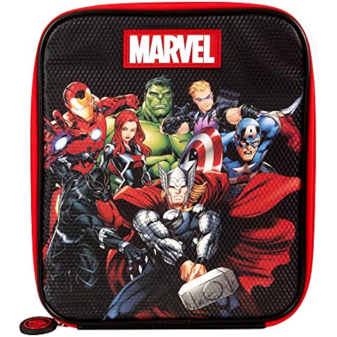 Marvel Avengers Tech Insulated Kids Lunch Shoulder Strap, Official Merchandise by Polar Gear – 600D Polyester Cooler, Reusable Food & Drink Thermal Cool Bag for School Nursery Snacks Picnic-Blue