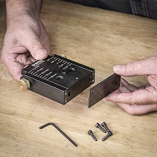 Trend Pocket Hole Jig Pro Kit with Pocket Hole Jig, Support Rods & End Stops, Face Clamp, HSS Drill Bit & Depth Collar, Square Drive Bits, 100 Screws & Storage Case, PH/JIG/AK , 12.7-38mm