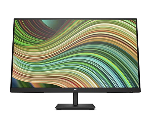 HP 24 Inch FHD Monitor | Full HD VA LCD Display | 75hz Refresh Rate | 250 Nits Brightness | 3000:1 Contrast Ratio | AMD FreeSync Technology | Adjustable Tilt | 1x HDMI 1.4, 1x VGA | Black | V24v G5