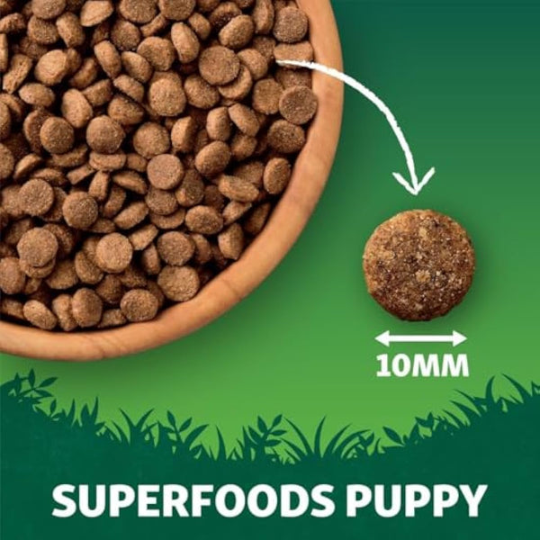 Harringtons Superfoods Puppy Complete Grain Free Hypoallergenic Chicken with Veg Dry Dog Food 10kg - Made with All Natural Ingredients, Packaging may vary