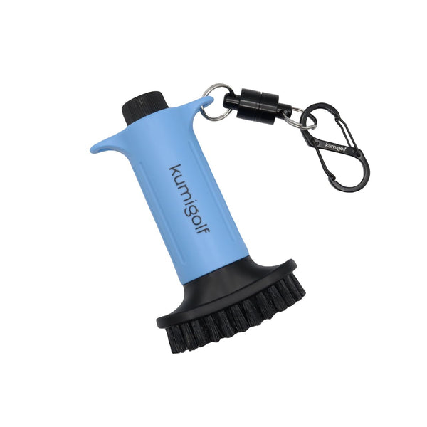 kumigolf? H3 Golf Water Brush - Premium Golf Club Brush with Water Tank for Perfect Club Cleaning & Protection - Magnetic Clip & High Quality Nylon