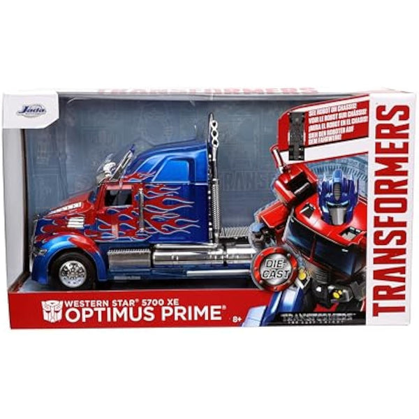 Jada Toys 98403 Transformers Western Star 5700 XE Phantom Transformers 5 1:24 Scale Blue/Red