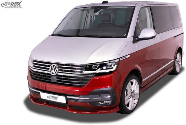 RDX Racedesign Front spoiler Vario-X compatible with Volkswagen Transporter T6 Facelift (T6.1) 2019- (painted & unpainted bumper) (PU)