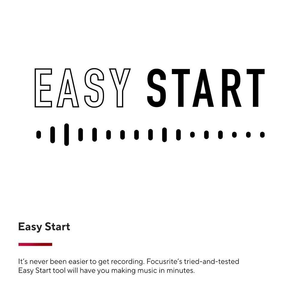 Focusrite Scarlett 2i2 4th Gen USB Audio Interface for Recording, Songwriting, Streaming and Podcasting — High-Fidelity, Studio Quality Recording, and All the Software You Need to Record