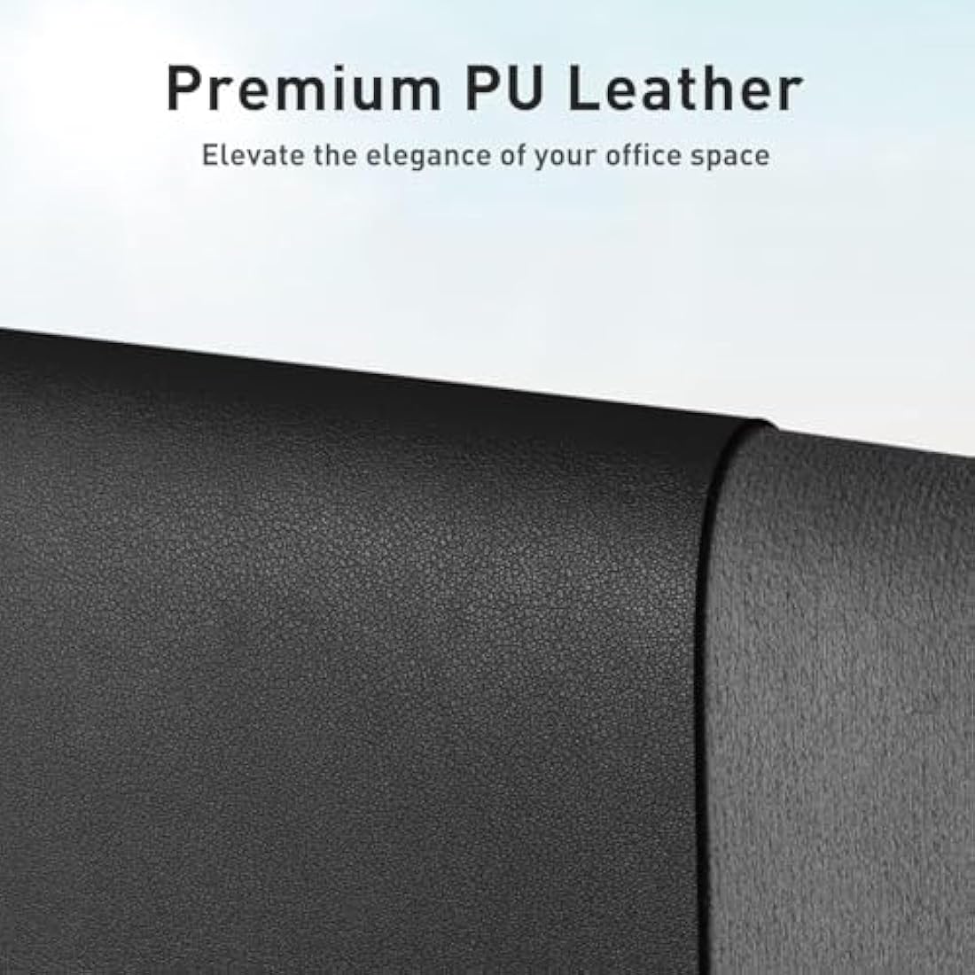 Leather Desk Pad Protector,Mouse Pad,Office Desk Mat,Non-Slip PU Leather Desk Blotter,Laptop Desk Pad,Waterproof Desk Writing Pad for Office and Home (91cm x 43cm, Black)