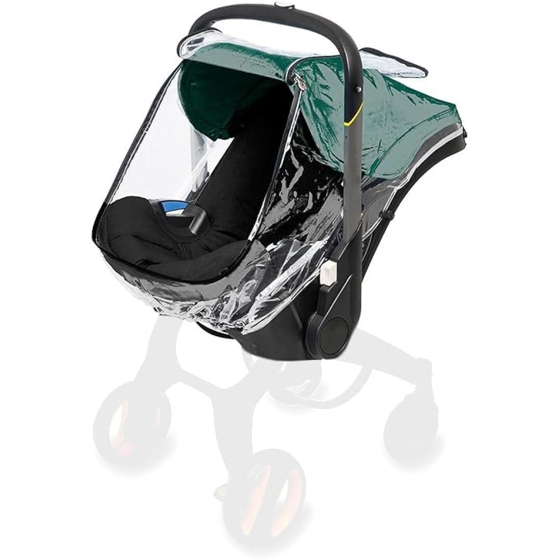 Cysocool Baby Car Seat Stroller Rain Cover Compatible with Doona Stroller Car seat, Waterproof Stroller Weather Shield with Easy Access Zipper, Baby Carrier Cover Rain Shield Car Seat Accessory