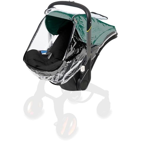 Cysocool Baby Car Seat Stroller Rain Cover Compatible with Doona Stroller Car seat, Waterproof Stroller Weather Shield with Easy Access Zipper, Baby Carrier Cover Rain Shield Car Seat Accessory