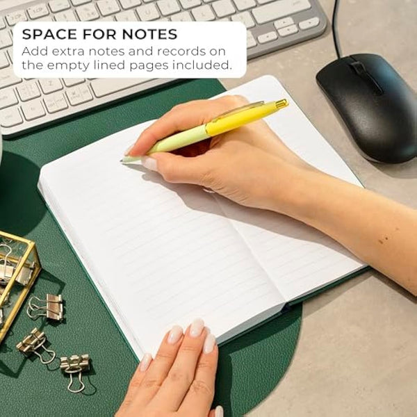 Clever Fox Password Book 2nd Edition – Hardcover Password Keeper with Laminated Alphabetical Tabs – Internet Address Notebook & Login Details Organizer Journal – 10.4x19.3cm (Aquamarine)